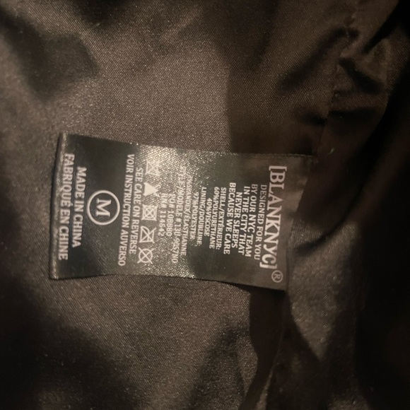 Blank NYC Faux Leather Moto Jacket medium - Picture 5 of 10